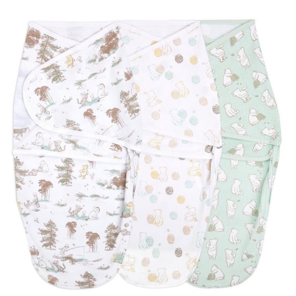 NWOT - NEVER USED. aden & anais Easy Swaddle Wrap, Winnie the Pooh, 0-3 Months. - Picture 1 of 3